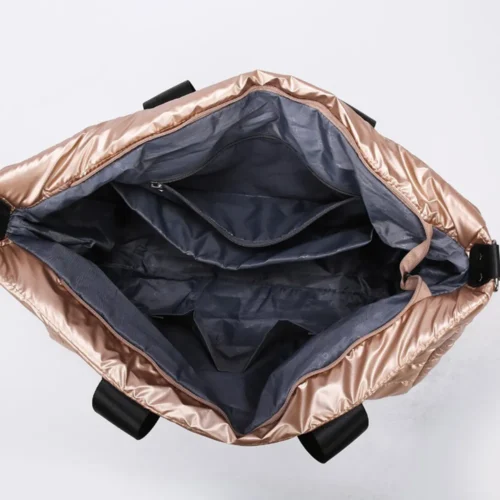 Quilted Nylon Oversize Travel Bag - Image 5