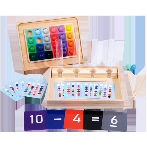 Children test tube clip beads puzzle toy - Image 5