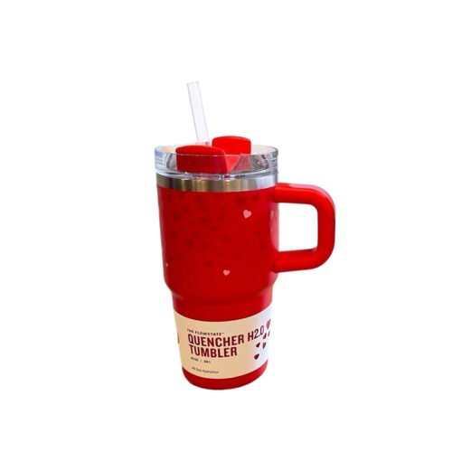Heart thermos cup with cold