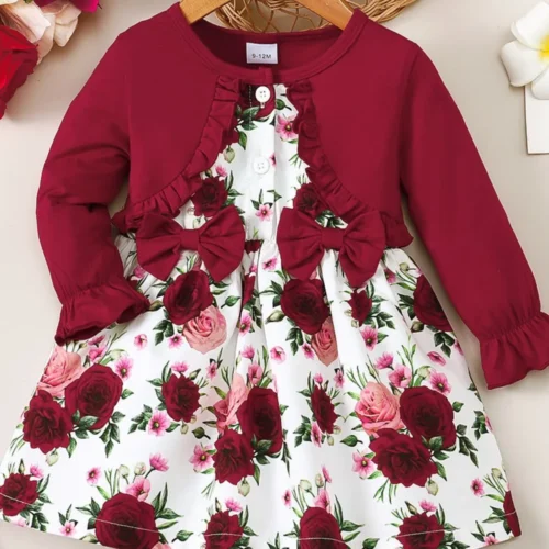 Floral Cotton Frock for Children