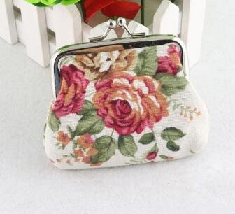 Lady Retro Vintage Flower Small Wallet - Image 9