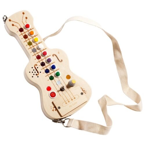 Wooden LED switch light children toy