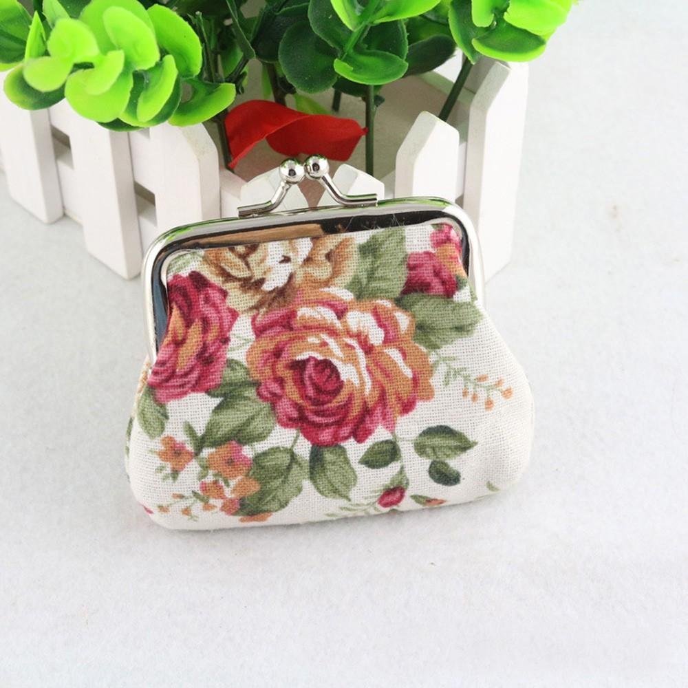 Lady Retro Vintage Flower Small Wallet - Image 2