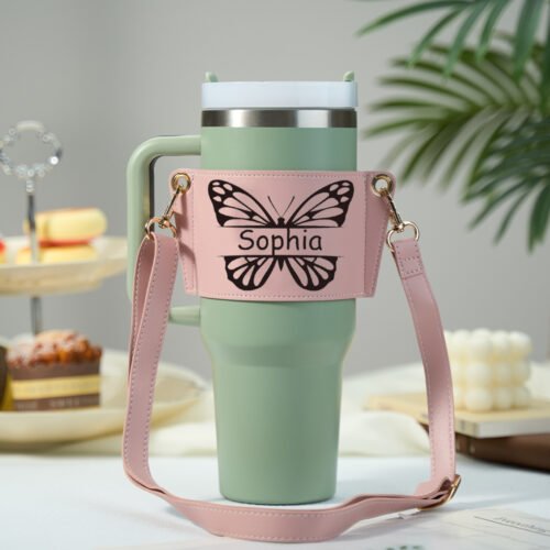 Leather carrier bag for Stanley Tumbler - Image 3