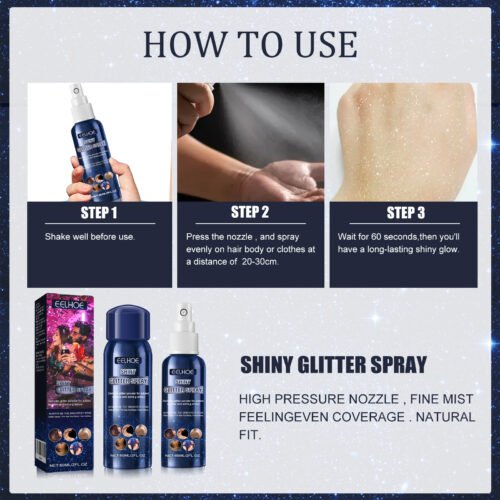 Glitter Spray, Halloween Brightening Makeup - Image 6