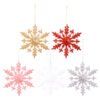 Colorful Snowflake Christmas Ornaments