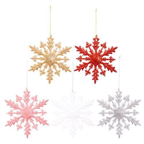 Colorful Snowflake Christmas Ornaments