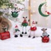 Christmas Metal Hanging Ornaments – Snowman, Reindeer & Elderly Person
