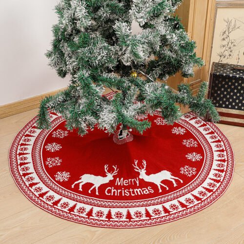 Christmas Tree Skirt Knitted