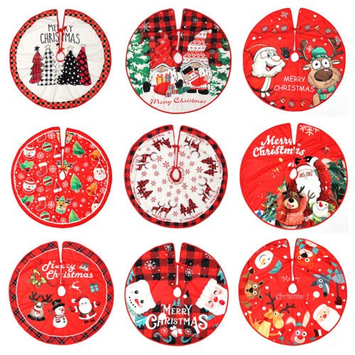 Christmas tree skirt creative printing