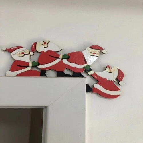 Christmas door corner door frame decoration