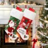 Santa Claus snowman velvet socks