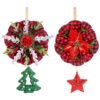 Christmas Wreath Door & Window Decorations