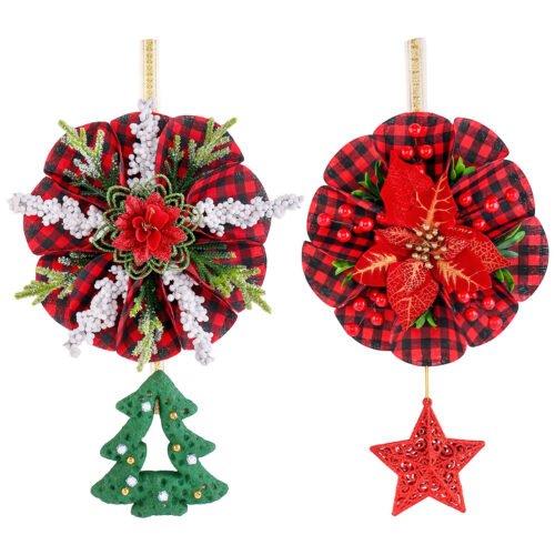 Christmas Wreath Door & Window Decorations