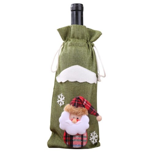 Christmas wine bottle set